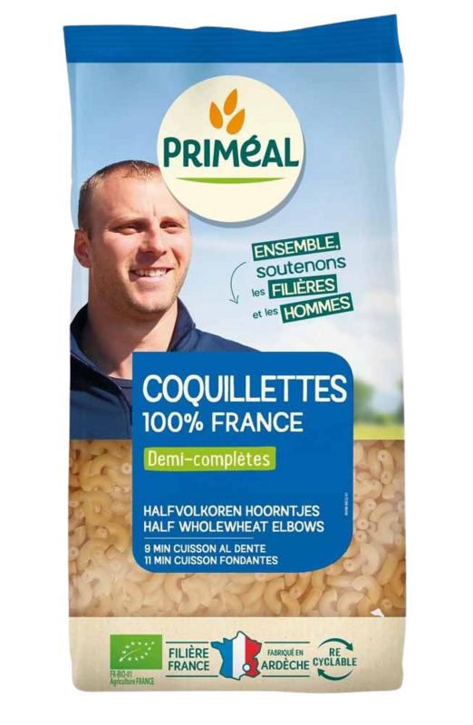 Primeal Halfvolkoren hoorntjes bio