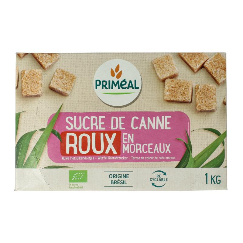 Primeal Bruine rietsuiker klontjes bio