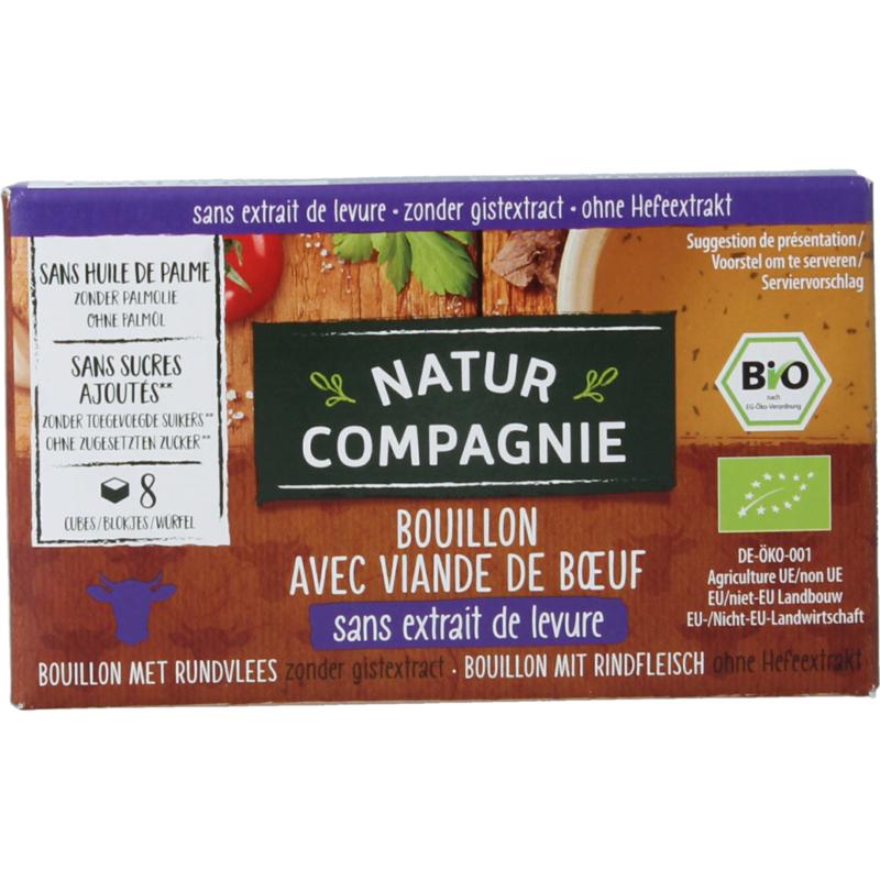 Natur Compagnie Runderbouillon gist- en suikervrij bio